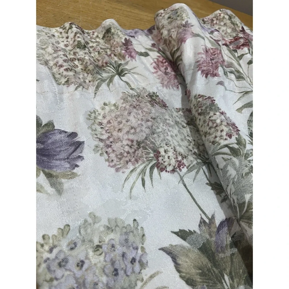 Vtg Martex Floral Valance Garden Cottage Core 80x15